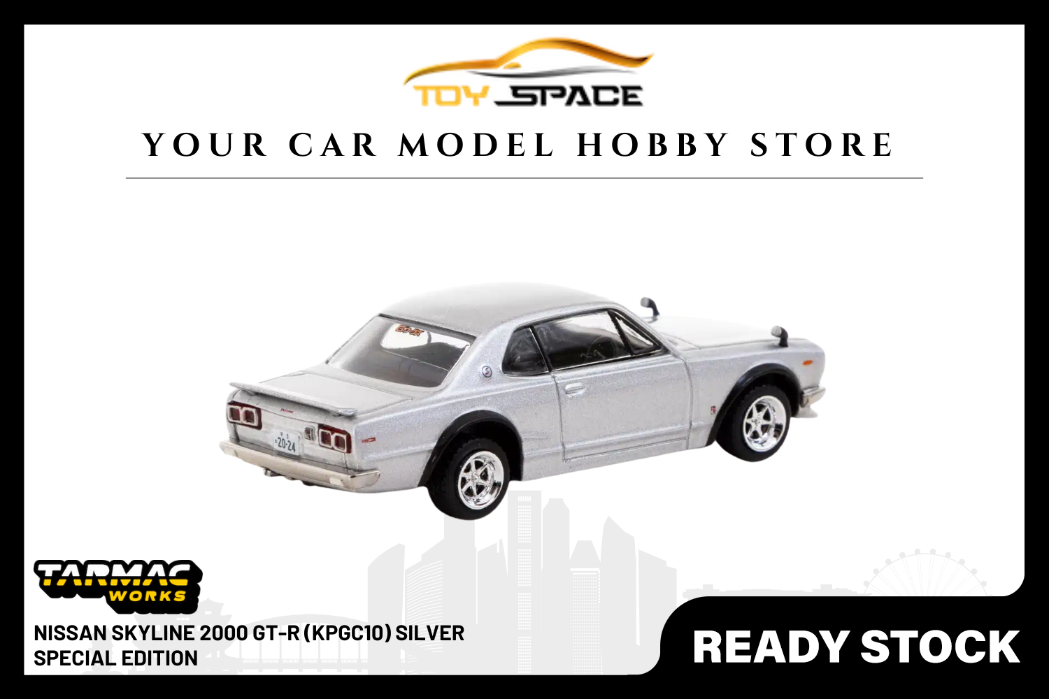 [TARMAC WORKS] 1:64 Nissan Skyline 2000 GT-R (KPGC10) Silver - Special Edition