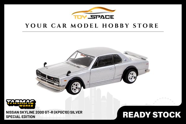 [TARMAC WORKS] 1:64 Nissan Skyline 2000 GT-R (KPGC10) Silver - Special Edition