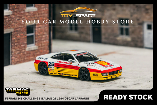 [TARMAC WORKS] 1:64 Ferrari 348 Challenge Italian GT 1994 Oscar Larrauri - HOBBY64