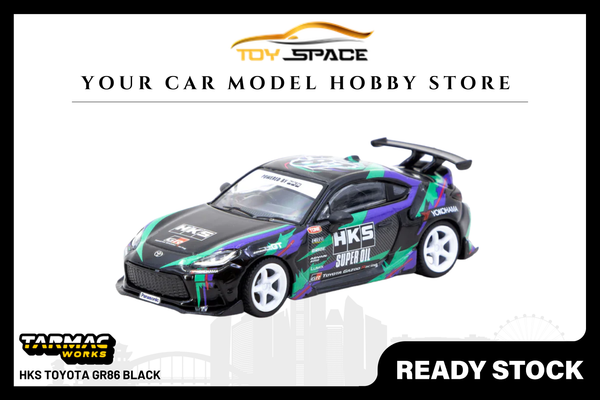 [TARMAC WORKS] 1:64 HKS Toyota GR86 Black