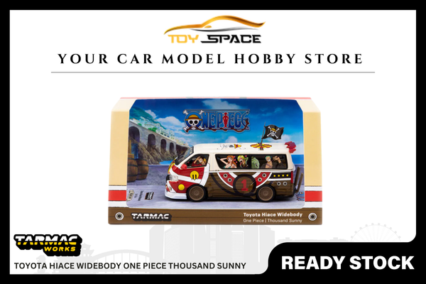[TARMAC WORKS] 1:64 Toyota Hiace Widebody One Piece Thousand Sunny