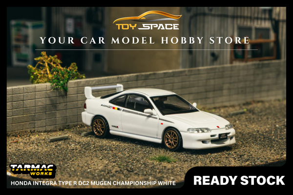 [TARMAC WORKS] 1:64 Honda Integra Type R DC2 Mugen Championship White