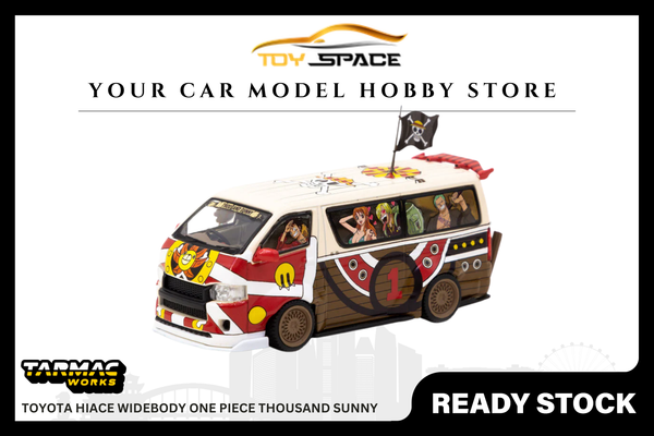 [TARMAC WORKS] 1:64 Toyota Hiace Widebody One Piece Thousand Sunny