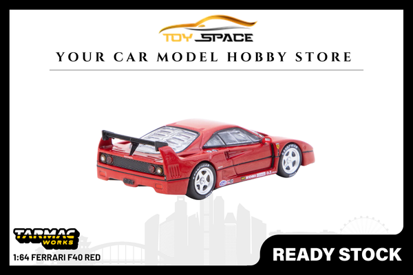 Miniature Tarmac Works 1/64 - Ferrari F40 LM - Rouge - Modèle T64R-075-RE (Neuf)