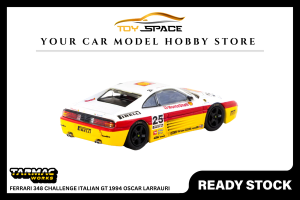 [TARMAC WORKS] 1:64 Ferrari 348 Challenge Italian GT 1994 Oscar Larrauri - HOBBY64