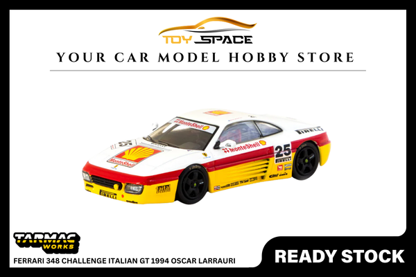 [TARMAC WORKS] 1:64 Ferrari 348 Challenge Italian GT 1994 Oscar Larrauri - HOBBY64