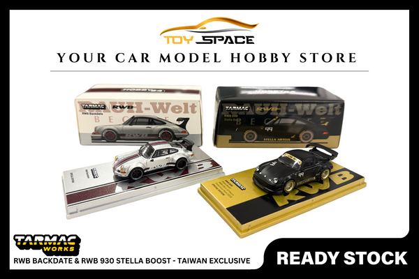 [TARMAC WORKS] 1:64 RWB Backdate & RWB 930 Stella Boost - Taiwan Exclusive