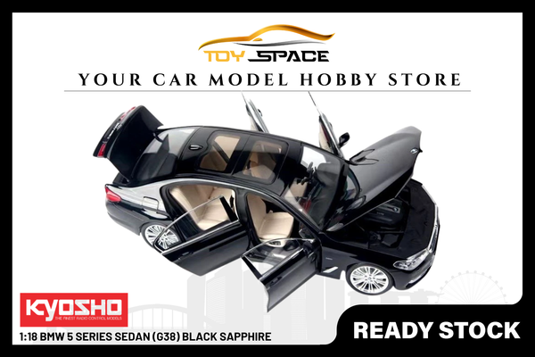 [KYOSHO] 1:18 BMW 5 Series Sedan (G38) Black Sapphire
