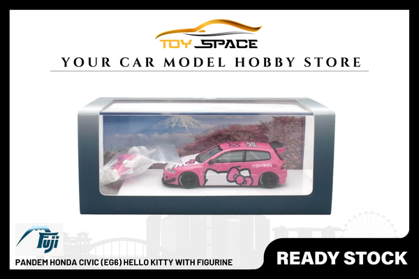 [FUJI] 1:64 Pandem Honda Civic (EG6) Hello Kitty With Figurine