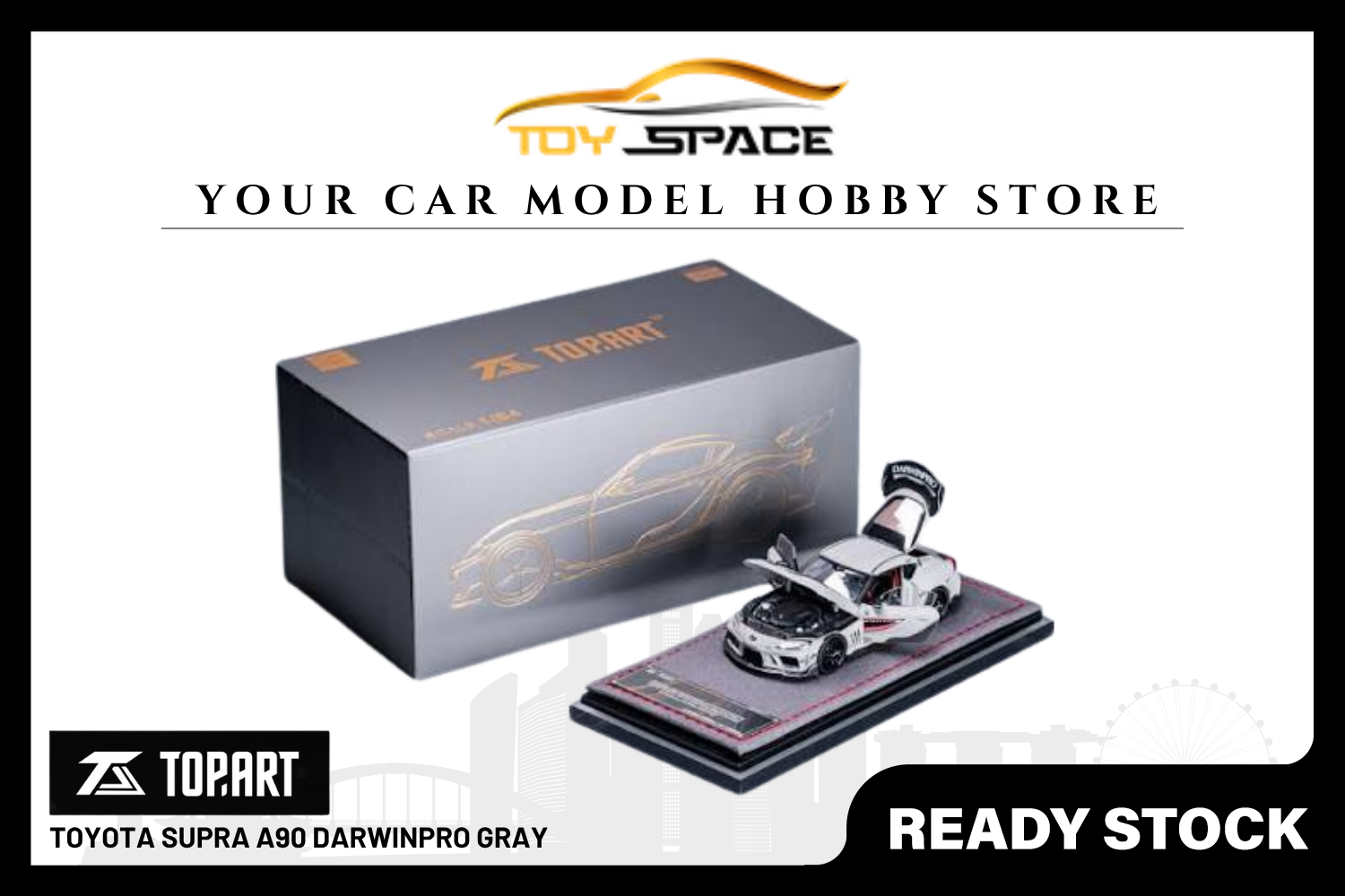 [TOP ART] 1:64 Toyota Supra A90 DarwinPro Gray [HEC Event Special Edition]