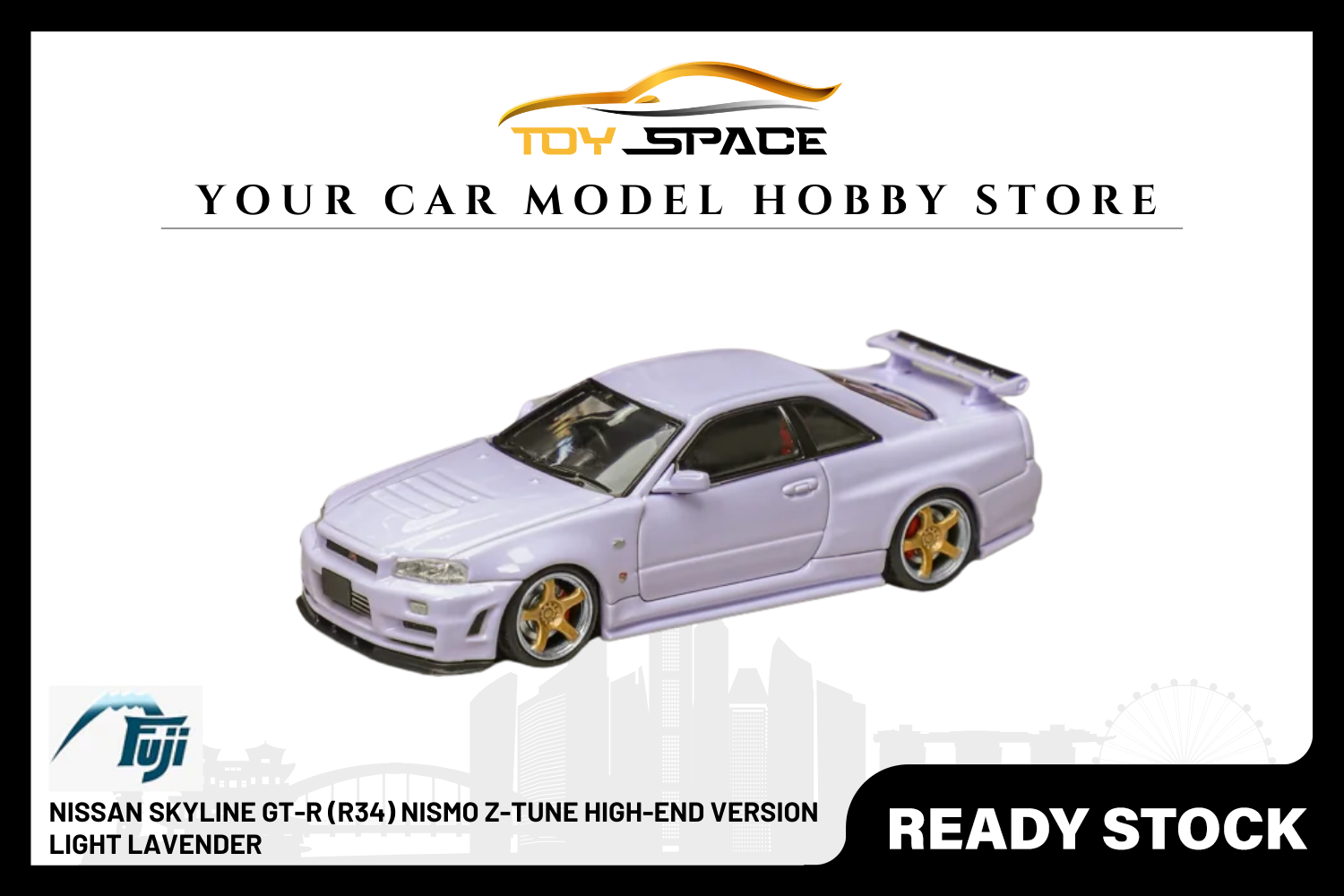 [FUJI] 1:64 Nissan Skyline GT-R (R34) Nismo Z-Tune High-End Version Light Lavender