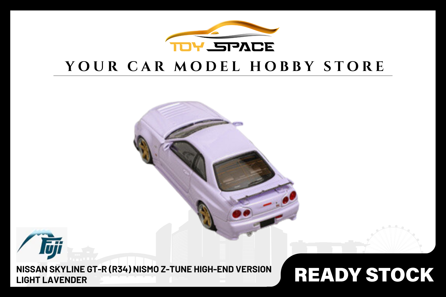 [FUJI] 1:64 Nissan Skyline GT-R (R34) Nismo Z-Tune High-End Version Light Lavender