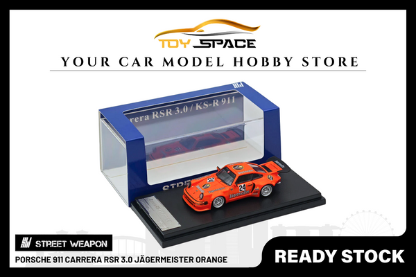 [STREET WEAPON] 1:64 Porsche 911 Carrera RSR 3.0 Jägermeister Orange