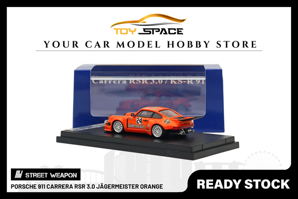 [STREET WEAPON] 1:64 Porsche 911 Carrera RSR 3.0 Jägermeister Orange