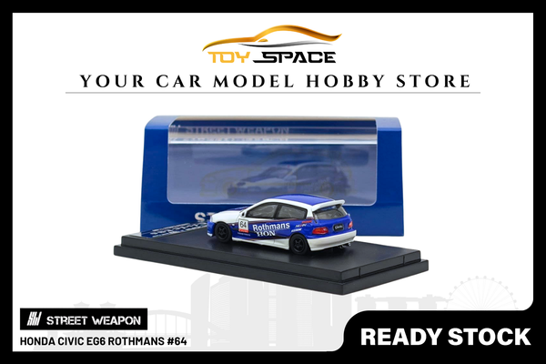 [STREET WEAPON] 1:64 Honda Civic EG6 Rothmans #64