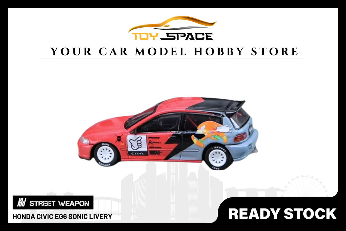 [STREET WEAPON] 1:64 Honda Civic EG6 Sonic Livery