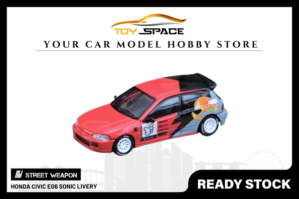 [STREET WEAPON] 1:64 Honda Civic EG6 Sonic Livery