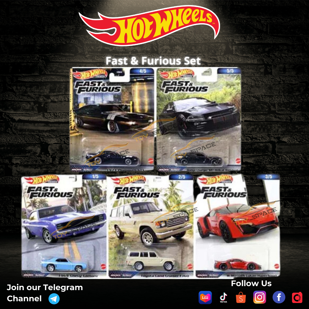 Hot Wheels Fast & Furious Set (HNW46-956B)