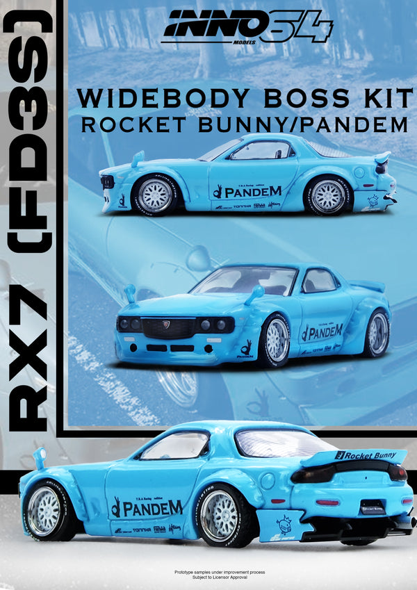 [INNO64] Pandem Rocket Bunny RX7 (FD3S) Tiffany Blue
