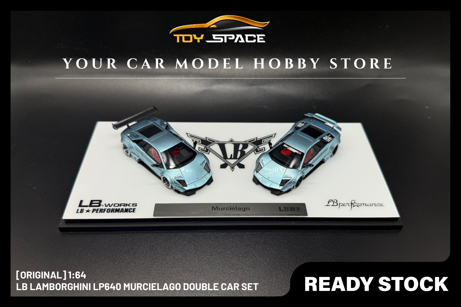 [ORIGINAL] 1:64 LB Lamborghini LP640 Murcielago Double Car Set