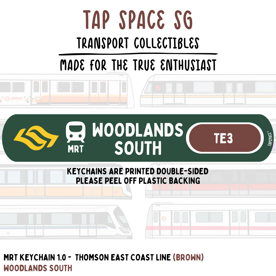 Woodlands South MRT Station Keychain
