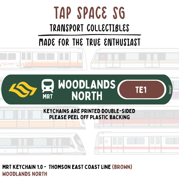 Woodlands North MRT Station Keychain