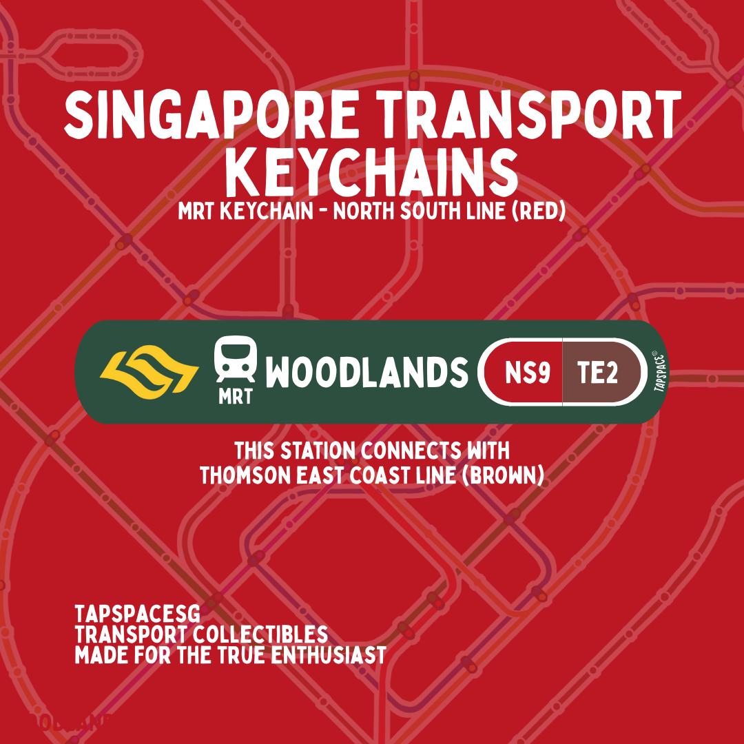 Woodlands MRT Station Keychain