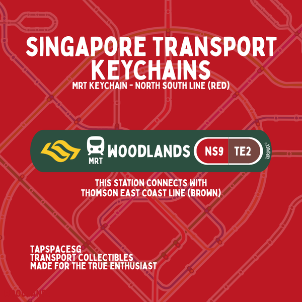 Woodlands MRT Station Keychain