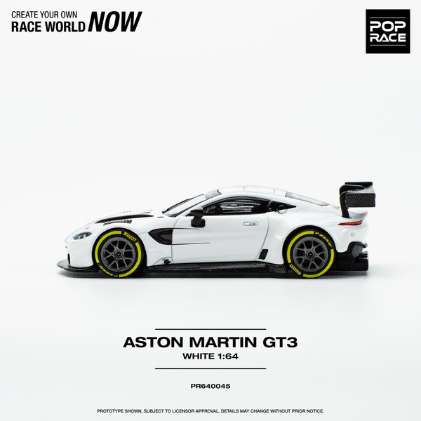 PopRace 1/64 Aston Martin GT3 White
