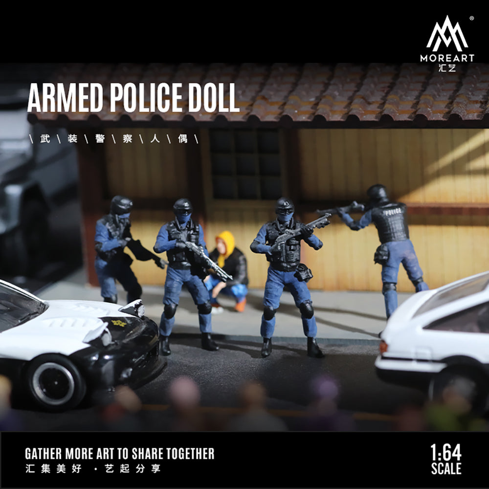 MoreArt 1/64 Armed Police Doll