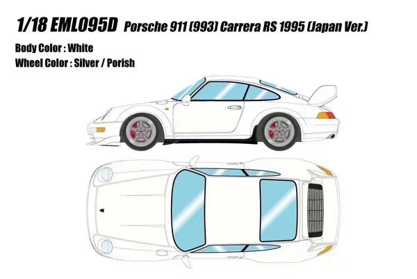 Make Up 1/18 EML095 Porsche 911 (993) Carrera RS 1995 (Japan Ver.)
