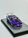 Error 404 Model x Lot 57 1/64 RYOHE's Nissan Skyline R34 "GIFTED" Purple