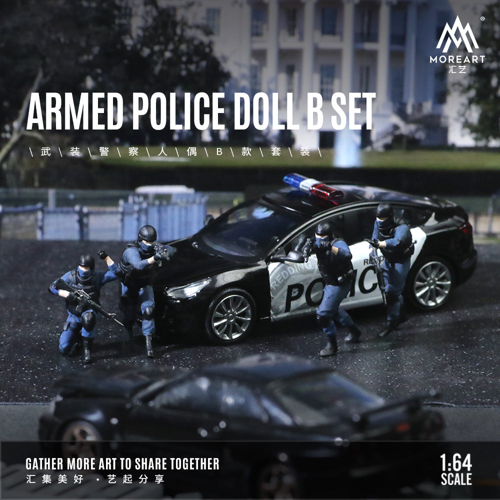 MoreArt 1/64 Armed Police Doll B Set