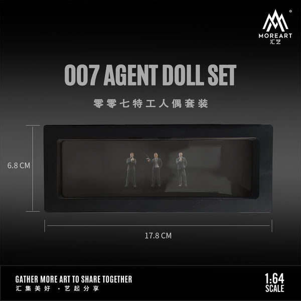 MoreArt 1/64 007 Agent Doll Set