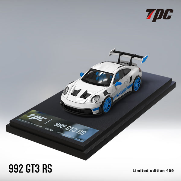 TPC 1/64 Porsche 911 992 GT3 RS White Blue