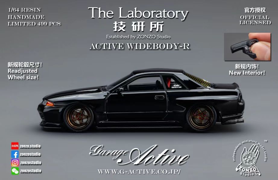 [THE LABORATORY] 1/64 Garage Active Widebody R32