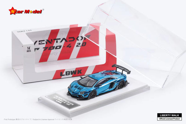 [STAR MODEL] 1/64 Liberty Walk Aventador LP700-4 LBWK 2.0