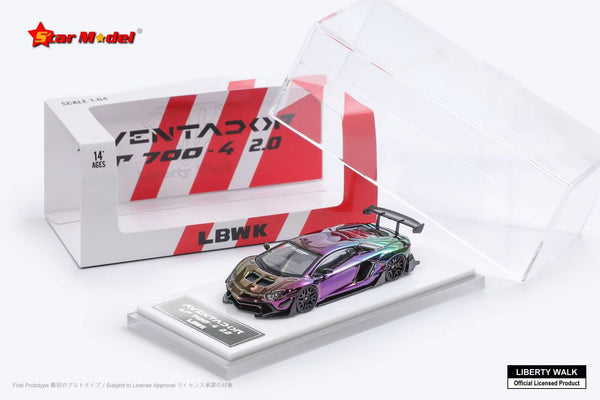 [STAR MODEL] 1/64 Liberty Walk Aventador LP700-4 LBWK 2.0