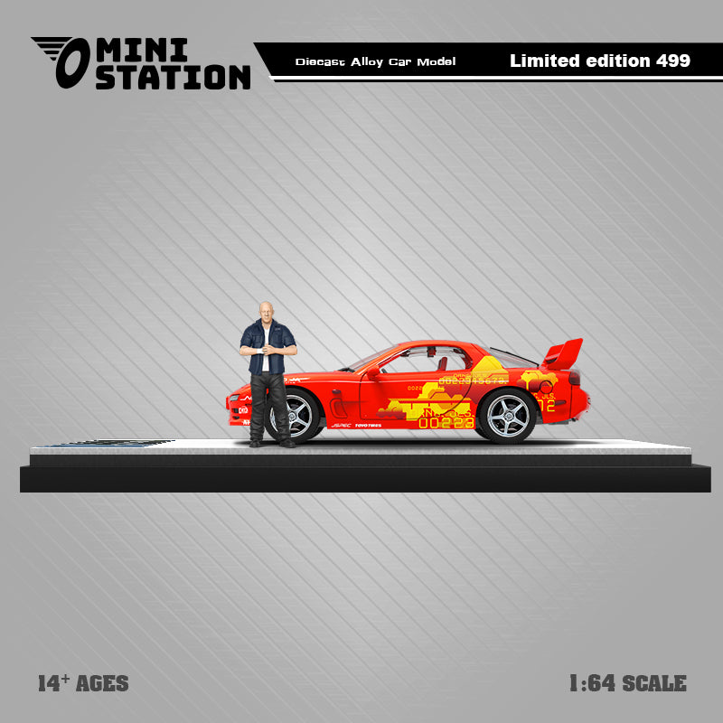 Mini Station 1/64 Mazda RX-7 Orange (Fast & Furious)