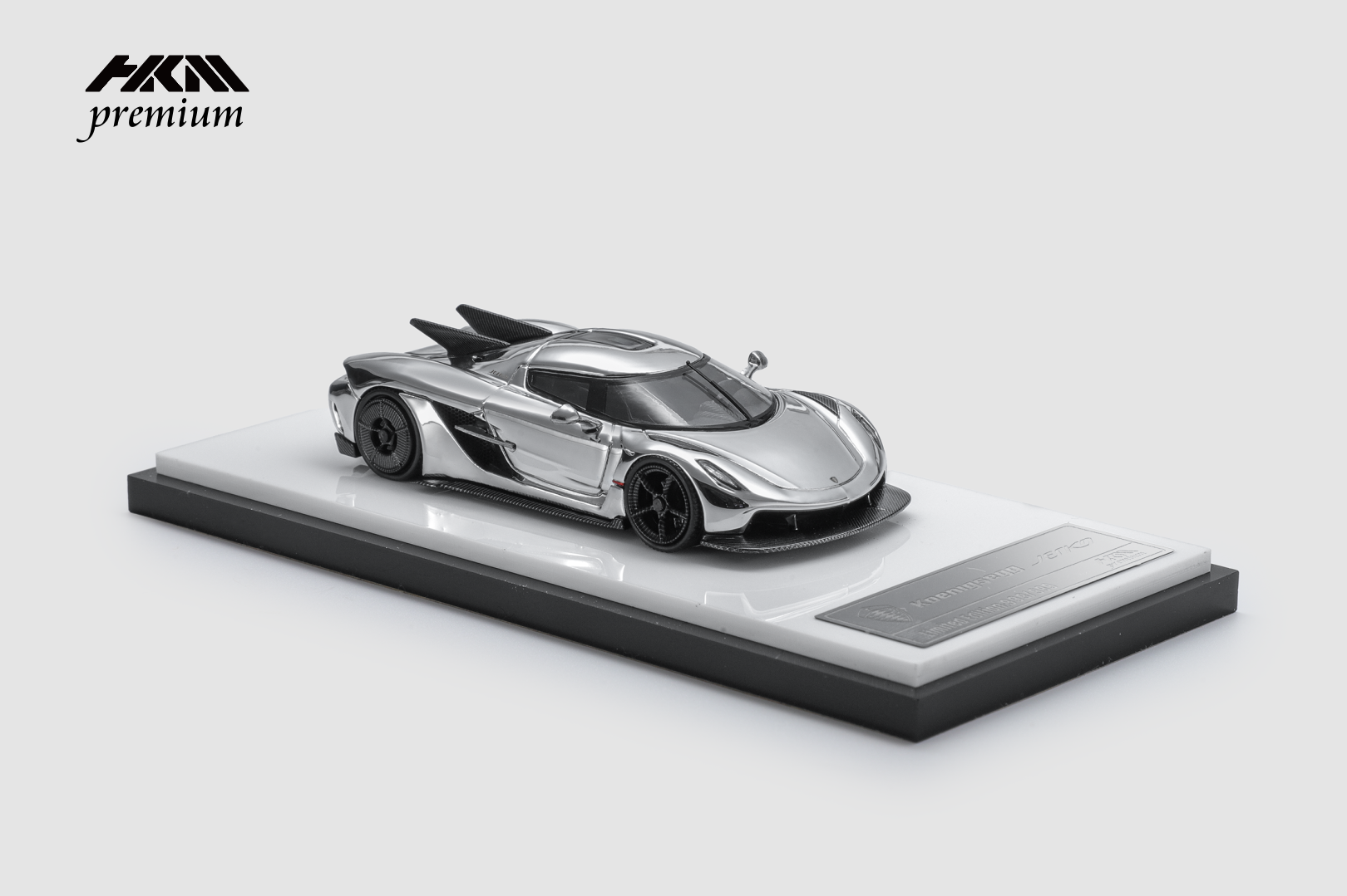 [HKM] 1/64 Koenigsegg Jesko Absolut - Chrome Silver