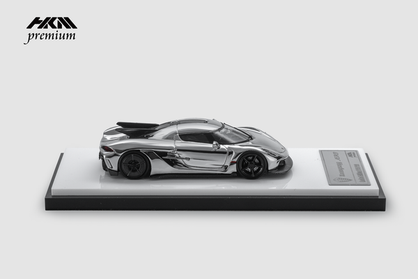 HKM 1/64 Koenigsegg Jesko Absolut - Chrome Silver