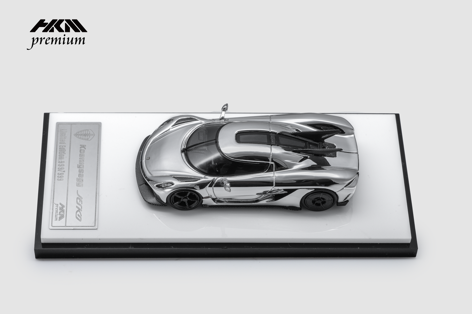 HKM 1/64 Koenigsegg Jesko Absolut - Chrome Silver