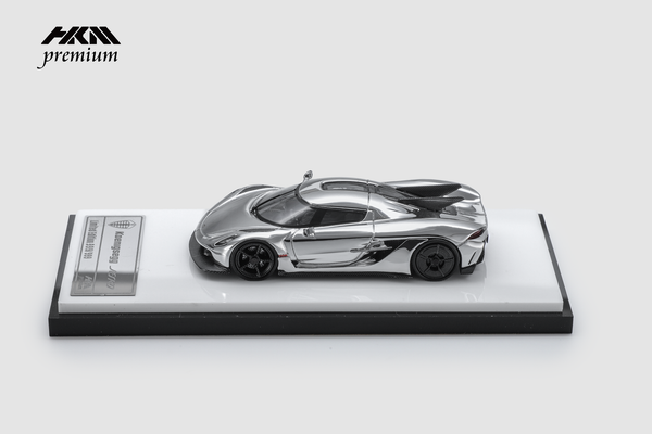 HKM 1/64 Koenigsegg Jesko Absolut - Chrome Silver