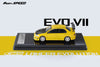 Fast Speed 1/64 Mitsubishi Lancer Evolution VII with Carbon Bonnet (C-West Bodykit) - Yellow