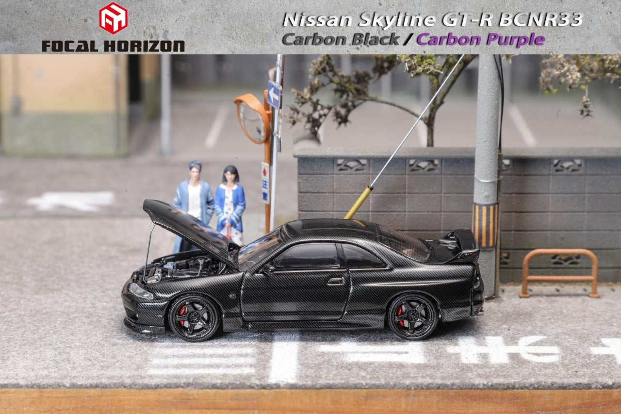 Focal Horizon 1/64 Skyline GTR R33 (BNCR33) Carbon Black