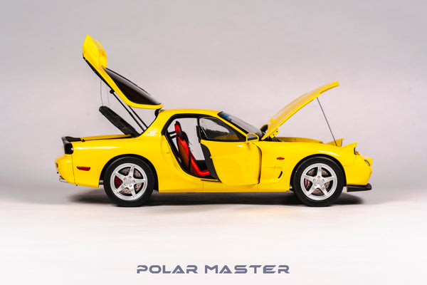 Polar Master 1/18 Mazda RX-7 (FD3S) Bathurst R Yellow [Limited 800 pcs]