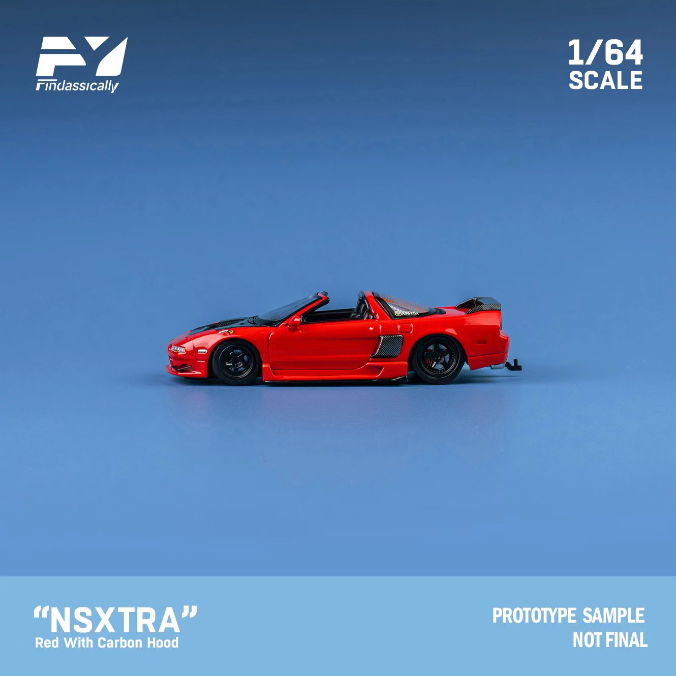Finclassically 1/64 NSXTRA with Carbon Bonnet and Full Accessories