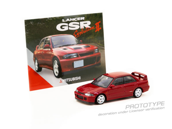 Tarmac Works 1/64 Mitsubishi Lancer GSR Evolution II Red