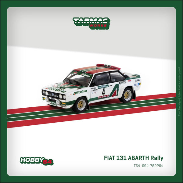 [TARMAC WORKS] 1:64 Fiat 131 Abarth Rally Rallye De Portugal - Vinho do Porto 1978 Winner Markku Alén / Ilkka Kivimäki