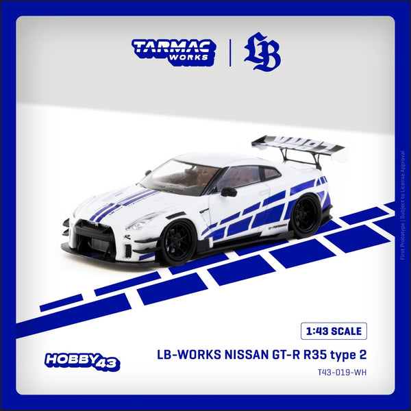 [TARMAC WORKS] 1:43 LB-Works Nissan GT-R R35 Type 2 White